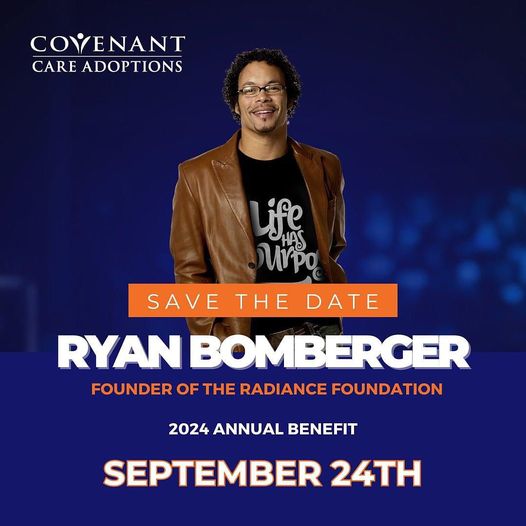 ANNUAL BENEFIT RYAN BOMBERGER Covenant Care Adoptions   Ryan Save The Date 1 